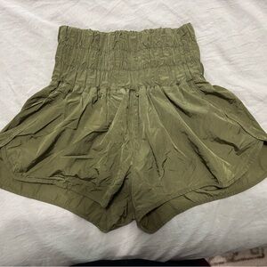 High waisted athletic shorts